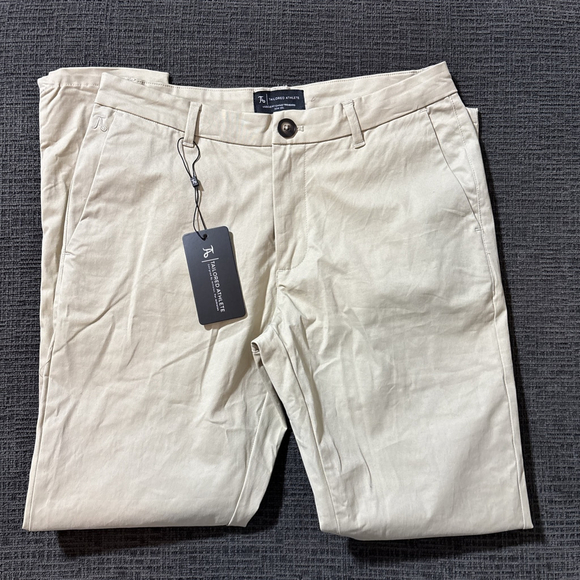 NEW MEN’S TAILORED ATHLETE MUSCLE FIT CHINO TROUSERS SIZE 30 WAIST 28 LENGTH - Picture 6 of 6